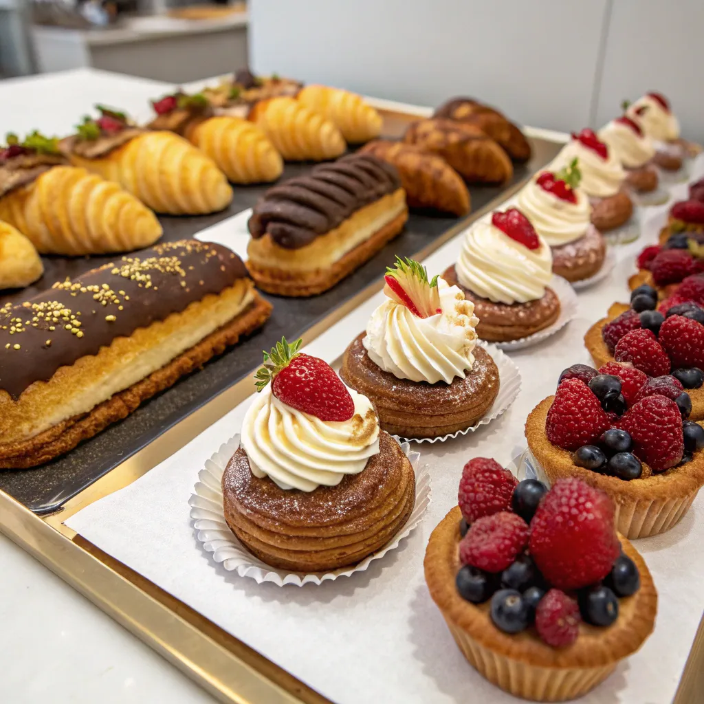 Gourmet Pastries Display